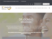 Tablet Screenshot of benddentistdrdondo.com